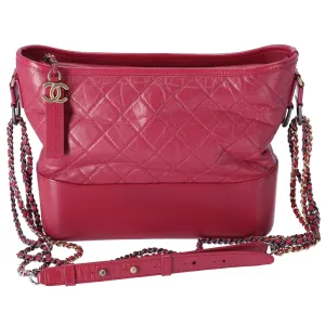 CHANEL Gabrielle Large Hobo Bag Shoulder Bag A93824 Pink Aged Calfskin