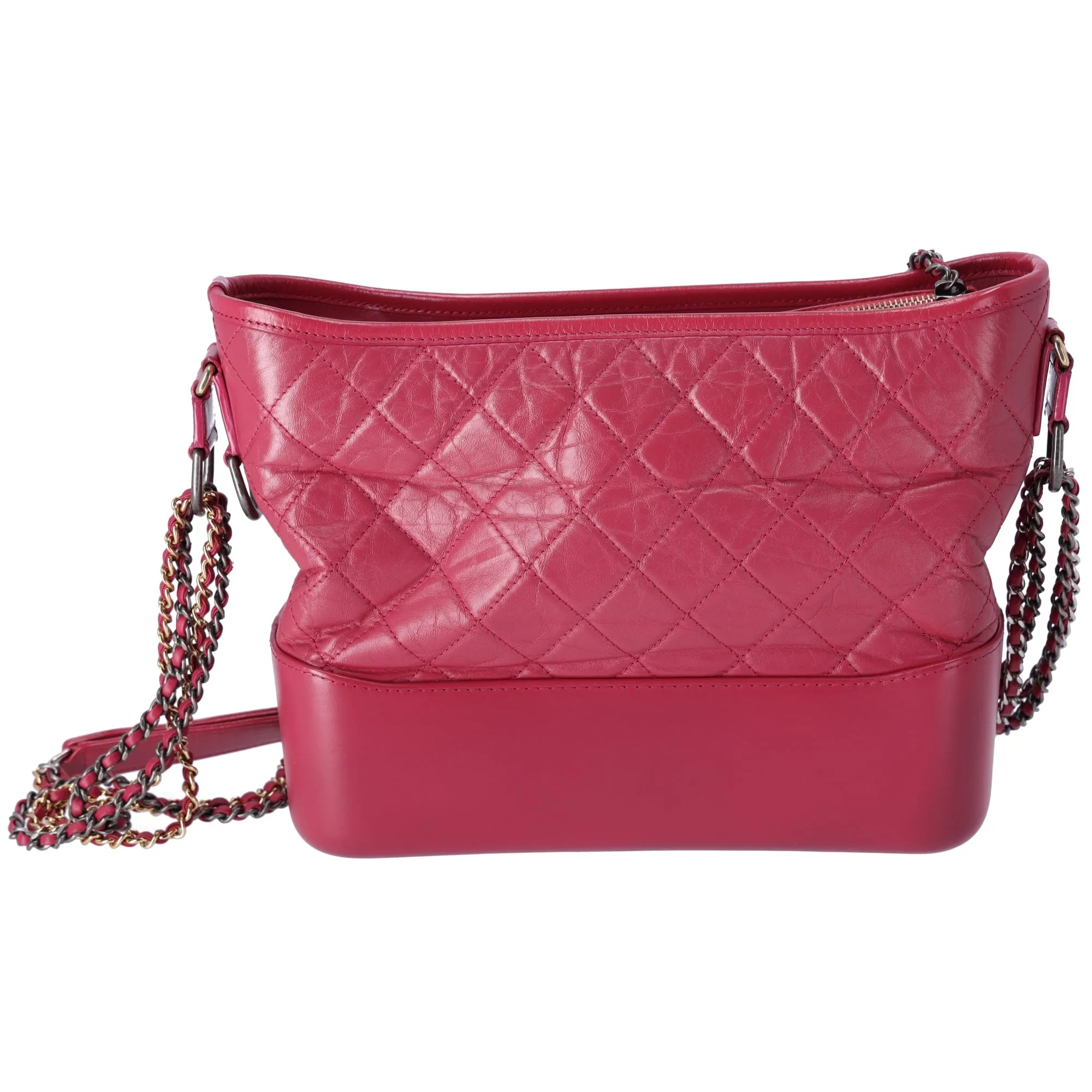 CHANEL Gabrielle Large Hobo Bag Shoulder Bag A93824 Pink Aged Calfskin