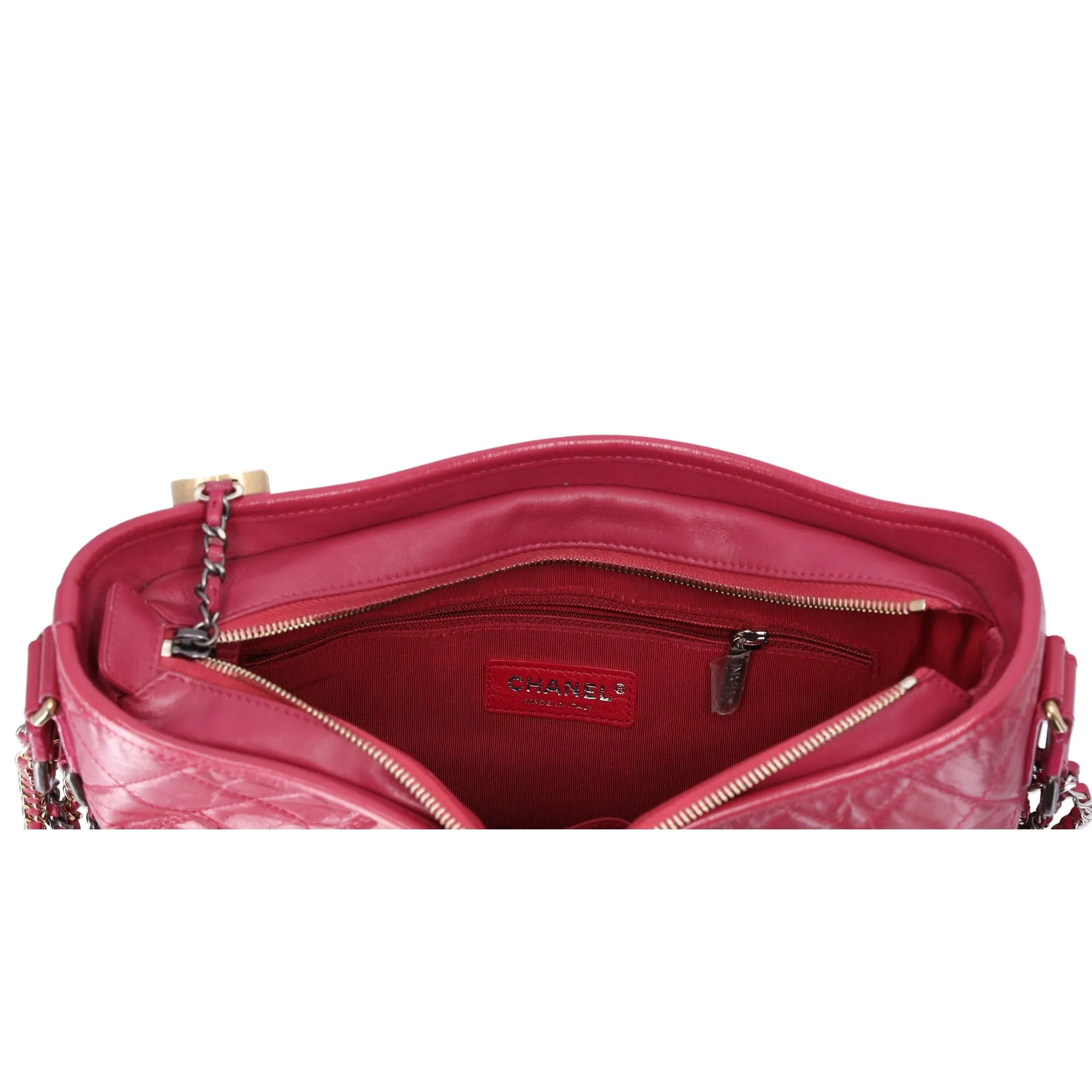 CHANEL Gabrielle Large Hobo Bag Shoulder Bag A93824 Pink Aged Calfskin
