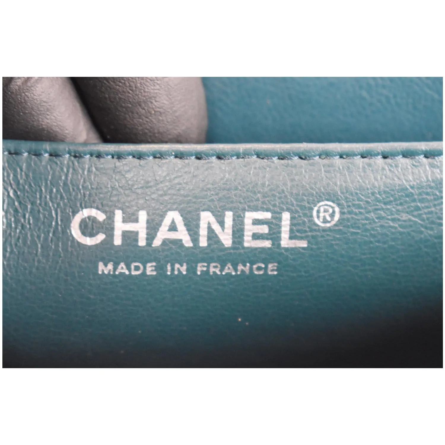 CHANEL Jumbo Classic Single Flap Lambskin Crossbody Bag Teal