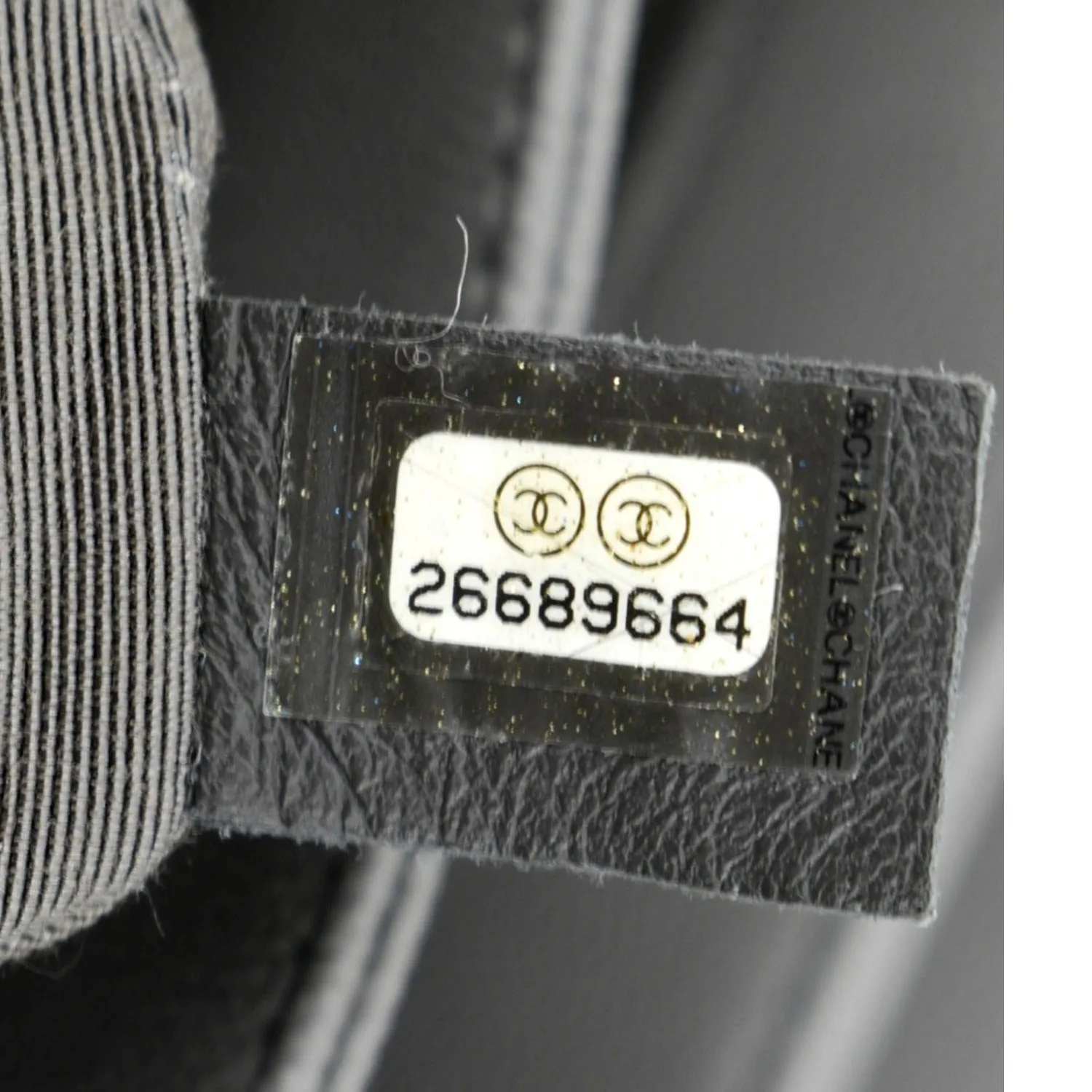 CHANEL Lady Coco Flap Suede Caviar Leather Crossbody Bag Gray