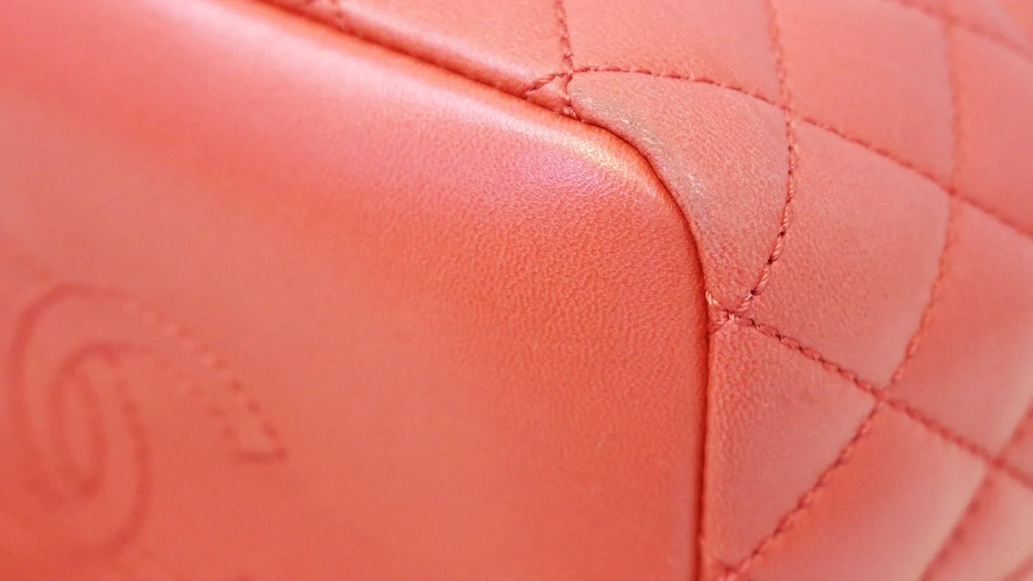 Chanel Red Quilted Lambskin Forever Small Hobo Bag