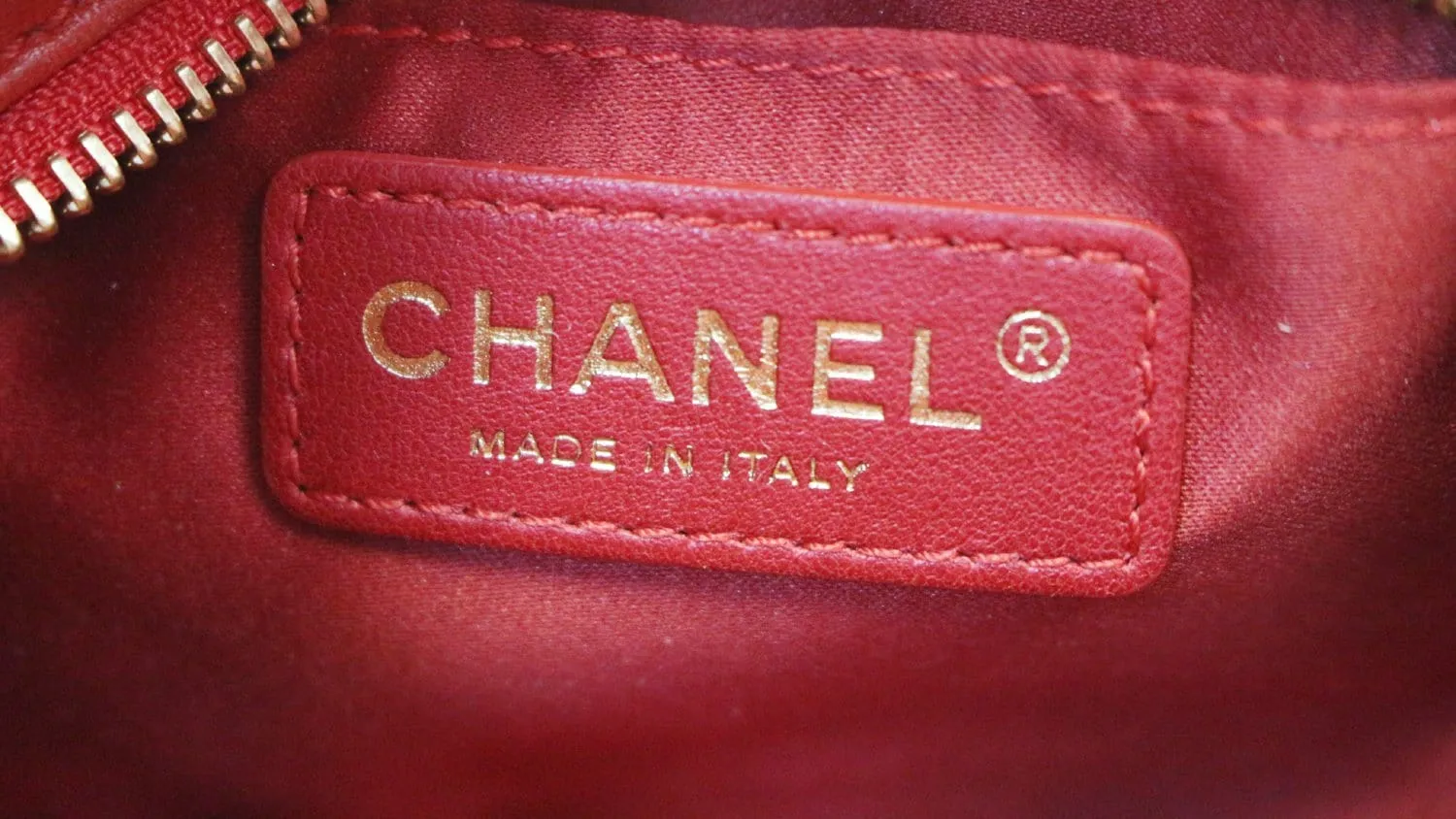 Chanel Red Quilted Lambskin Forever Small Hobo Bag
