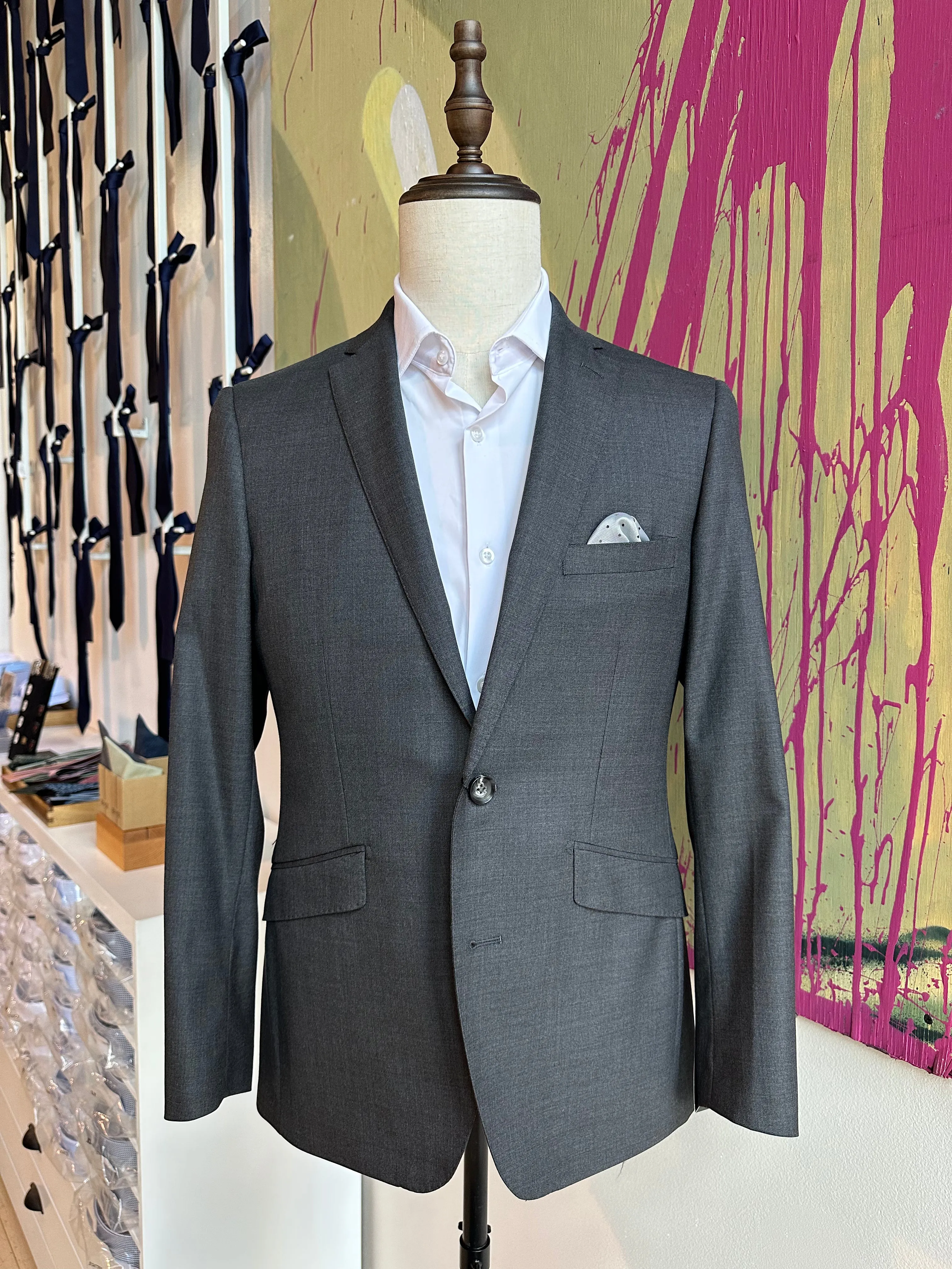 Charcoal Stretch Premium Suit