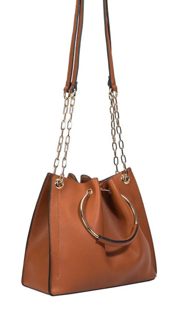 Chelsea Black Shoulder/Bucket Bag