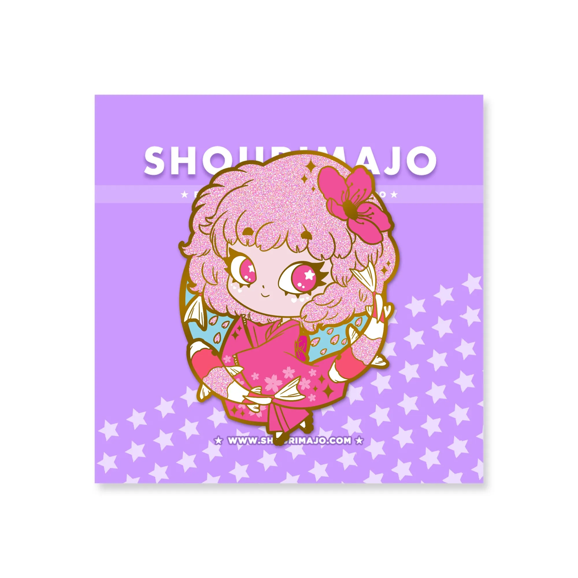 Cherry Blossom Koi Chibi Enamel Pin
