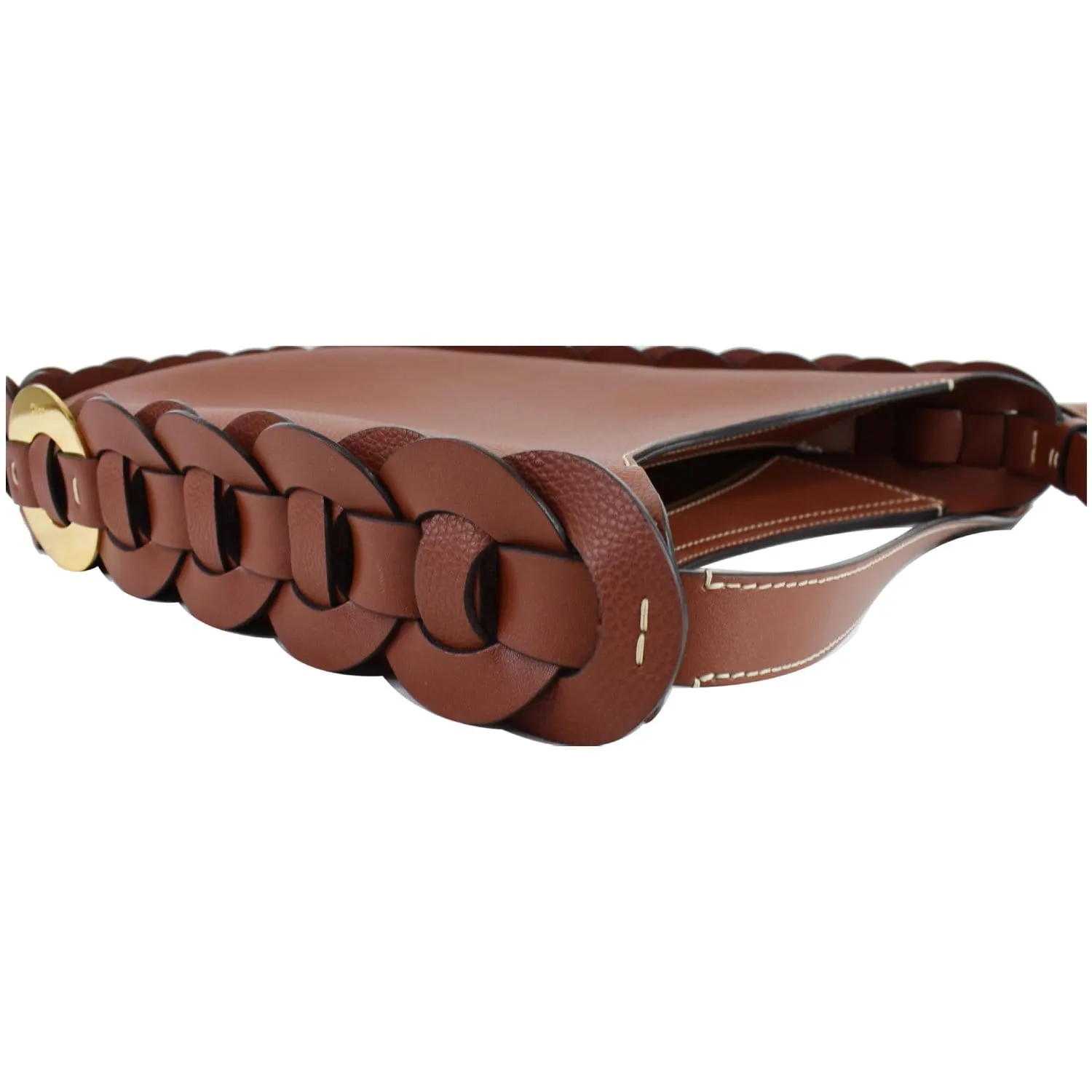 CHLOE Darryl large Grain Leather Hobo/Shoulder Bag Brown