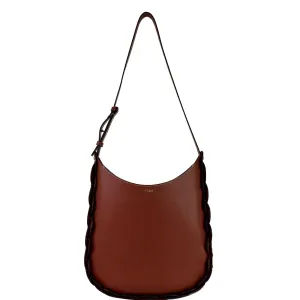 CHLOE Darryl large Grain Leather Hobo/Shoulder Bag Brown