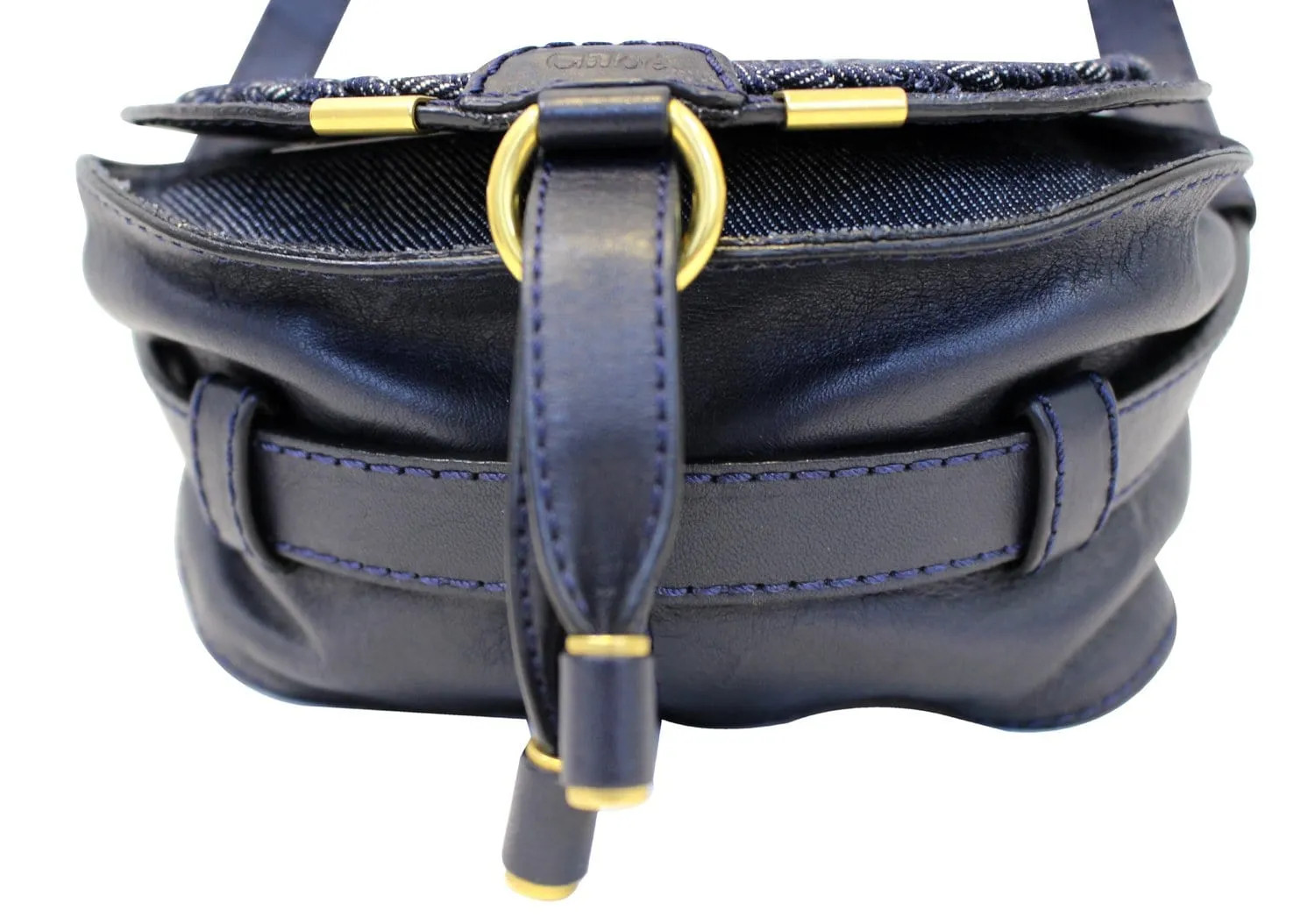 CHLOE Denim Marcie Mini Crossbody Bag
