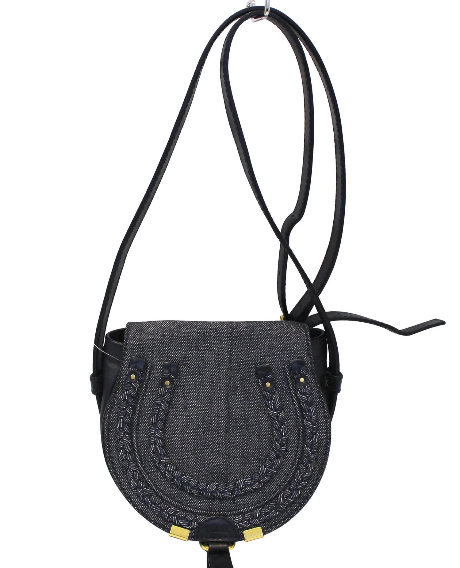 CHLOE Denim Marcie Mini Crossbody Bag