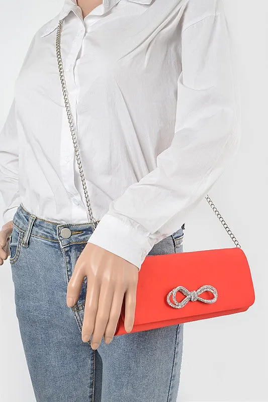Chloe Satin Clutch Bag