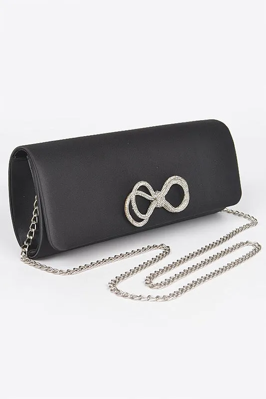 Chloe Satin Clutch Bag