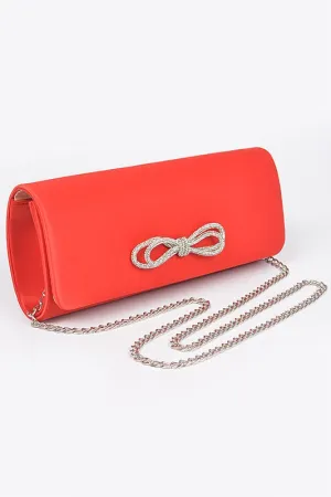 Chloe Satin Clutch Bag