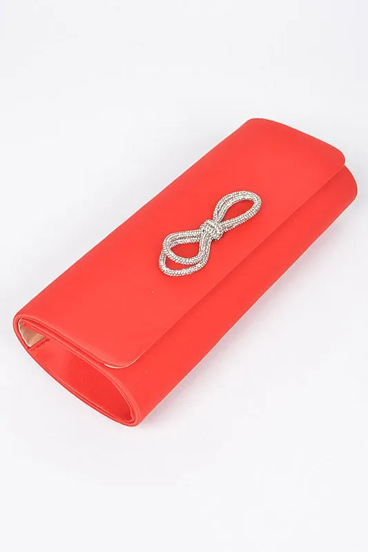 Chloe Satin Clutch Bag