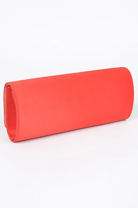 Chloe Satin Clutch Bag