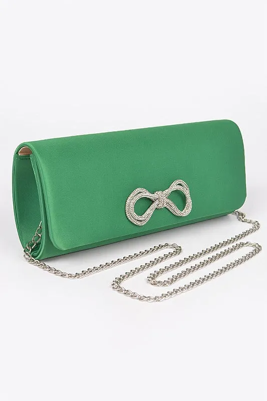 Chloe Satin Clutch Bag