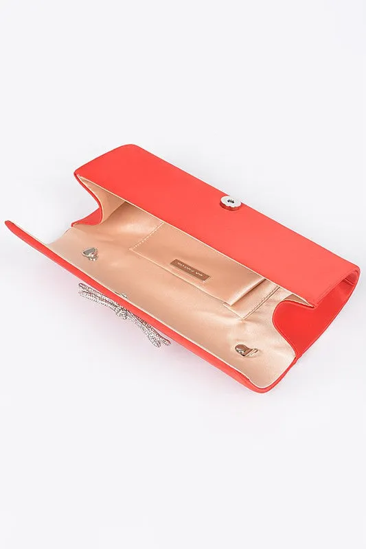 Chloe Satin Clutch Bag
