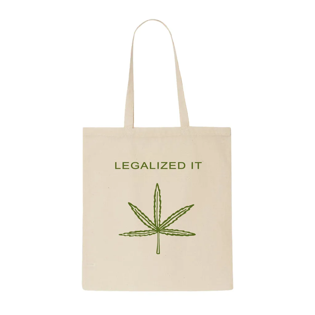 Chocolate Rude Boy Tote Bag - Natural