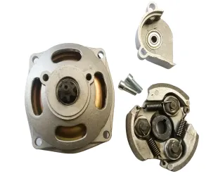 CL019SET 7 TOOTH FRONT SPROCKET , BELL HOUSING & CLUTCH 49CC MINI MOTO MINI QUAD BIKE