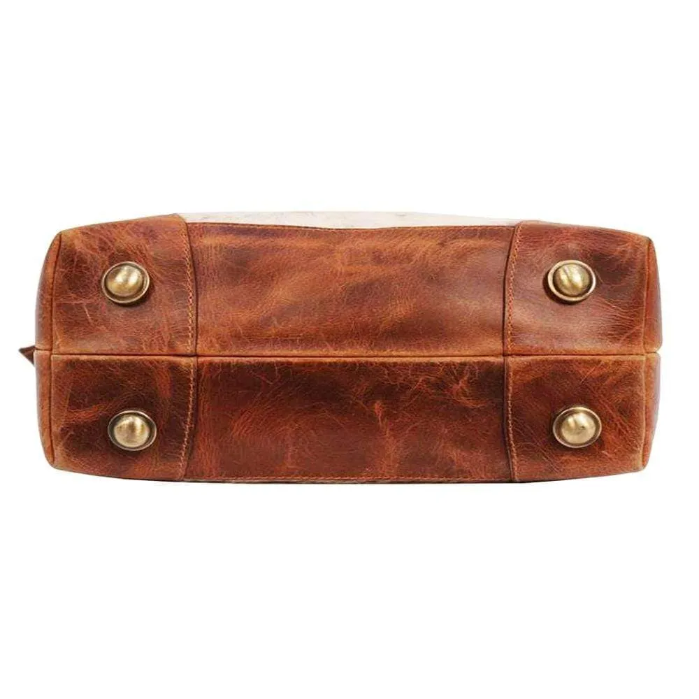 Claire Cowhide Hair Zip Tote   FREE MATCHING WALLET