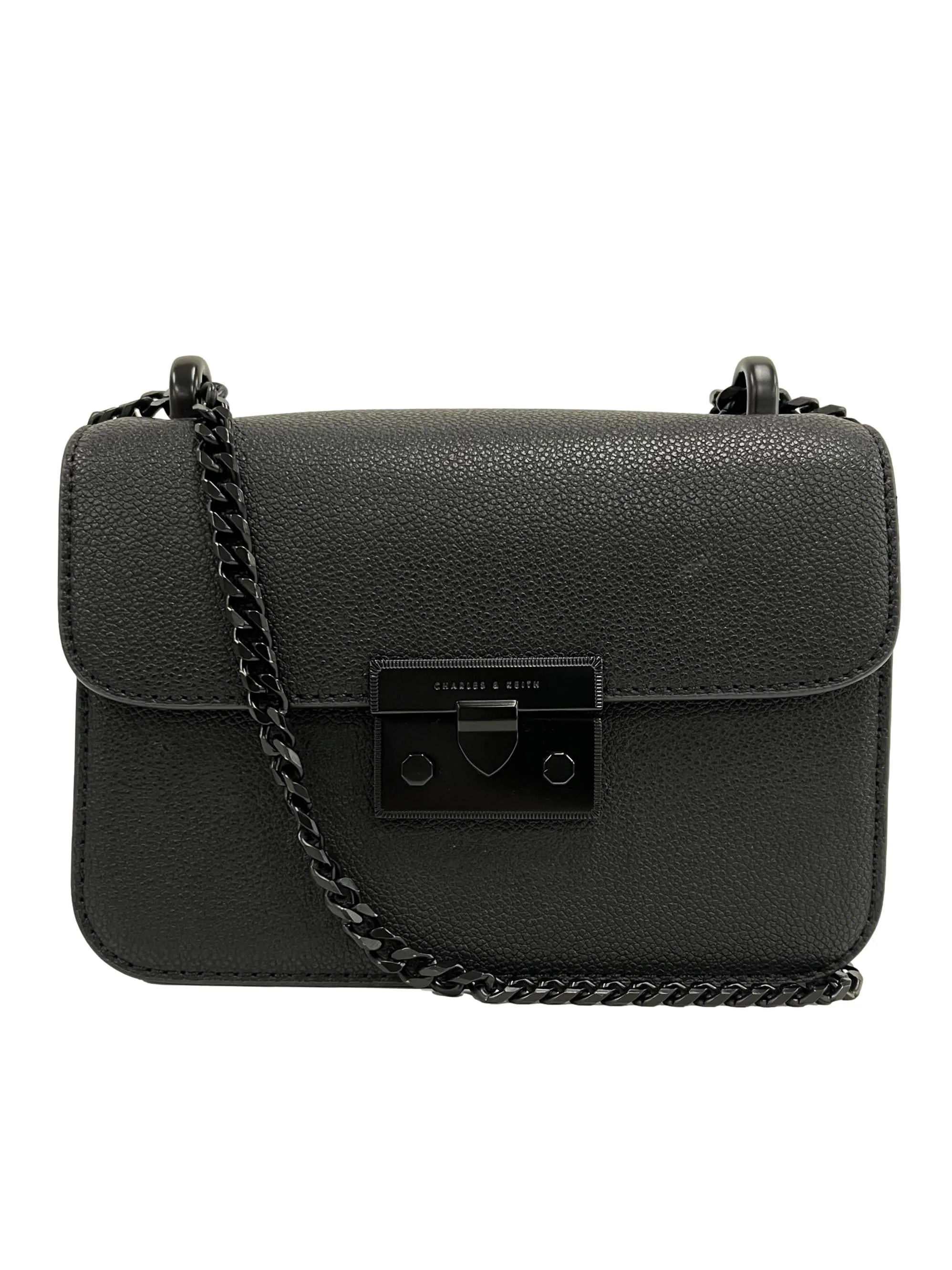 Classic Push-Lock Crossbody Bag