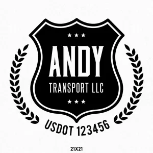 Company Name Truck Decal, 2 Pack