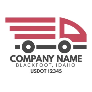 Company Name Truck Door Decal (USDOT), 2 Pack