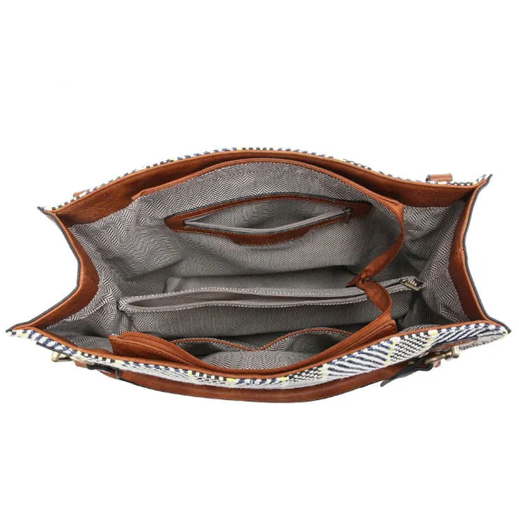 Connar Black Diamond Print Tote