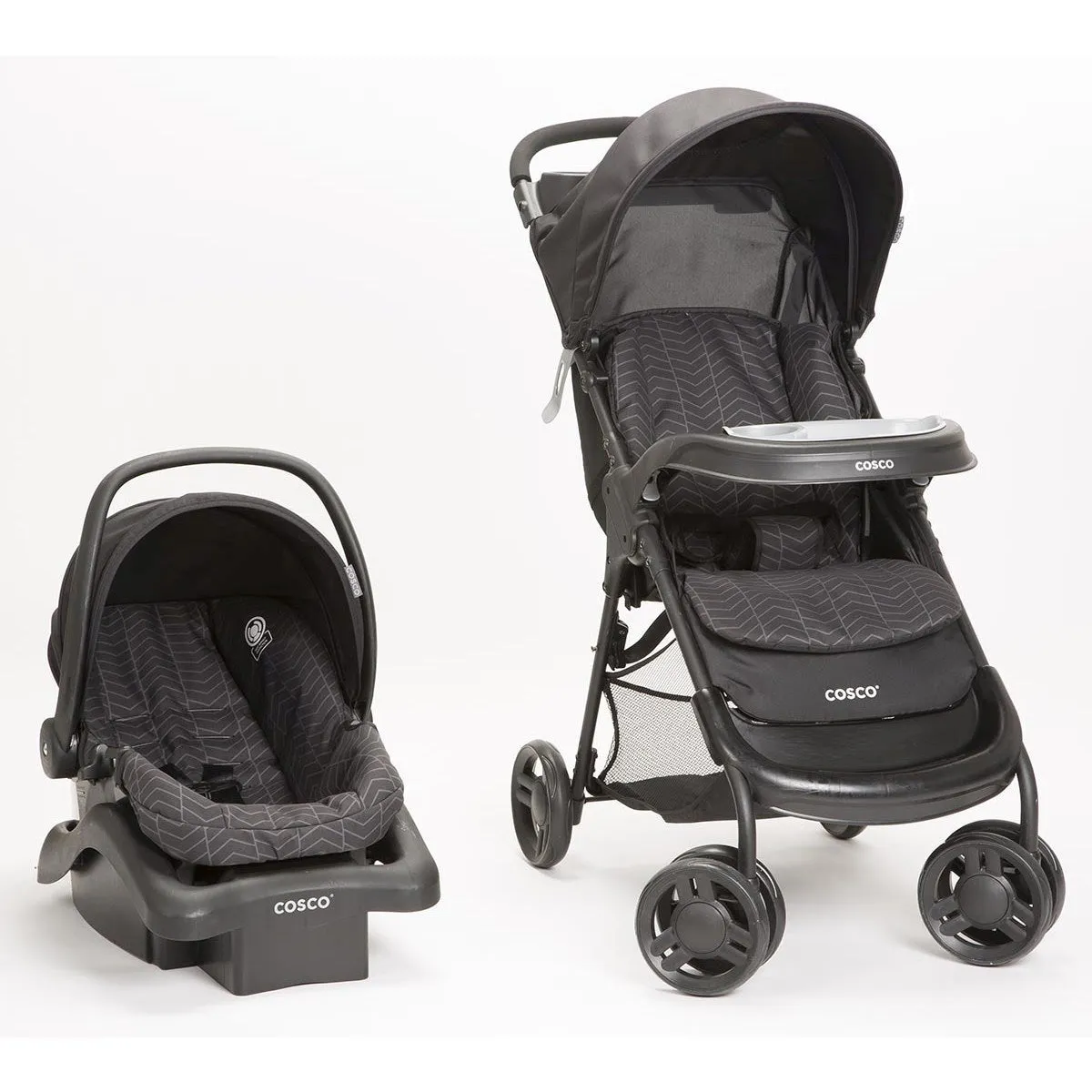 Cosco Lift & Stroll Travel System - Black Arrow