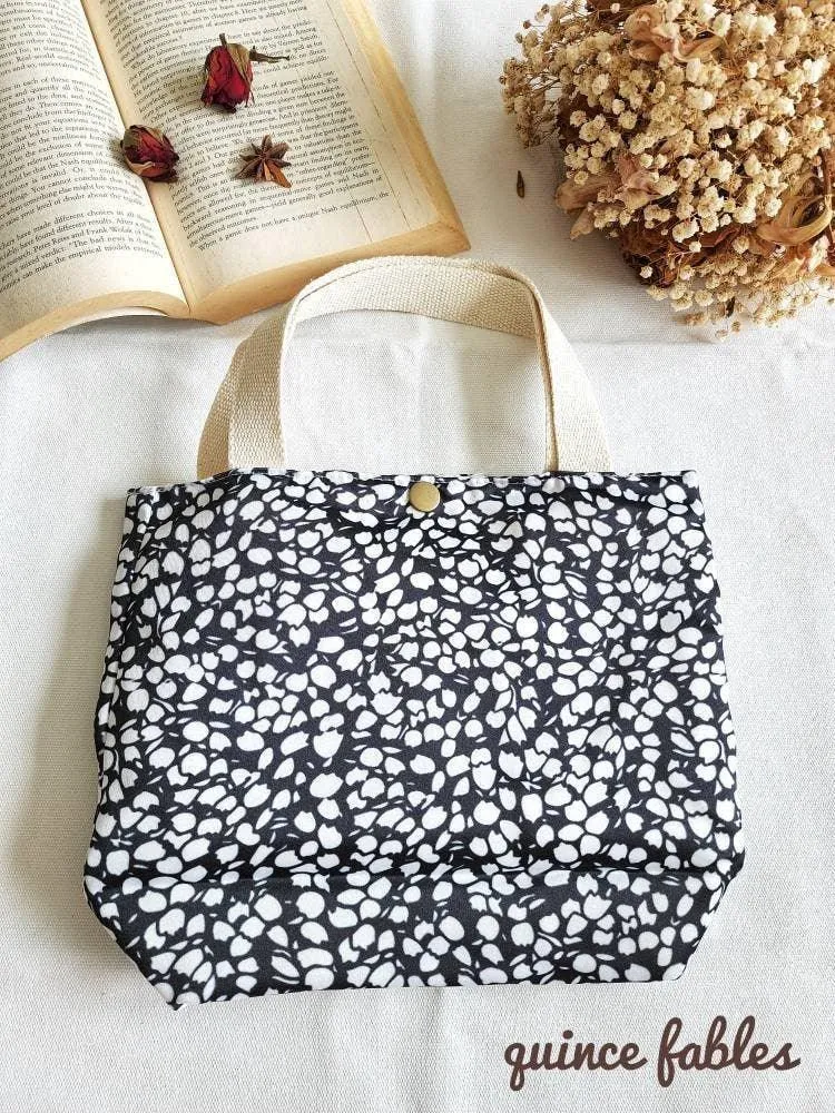Cotton Floral Print Lunch Bag