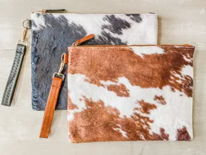 Cow Print Clutch