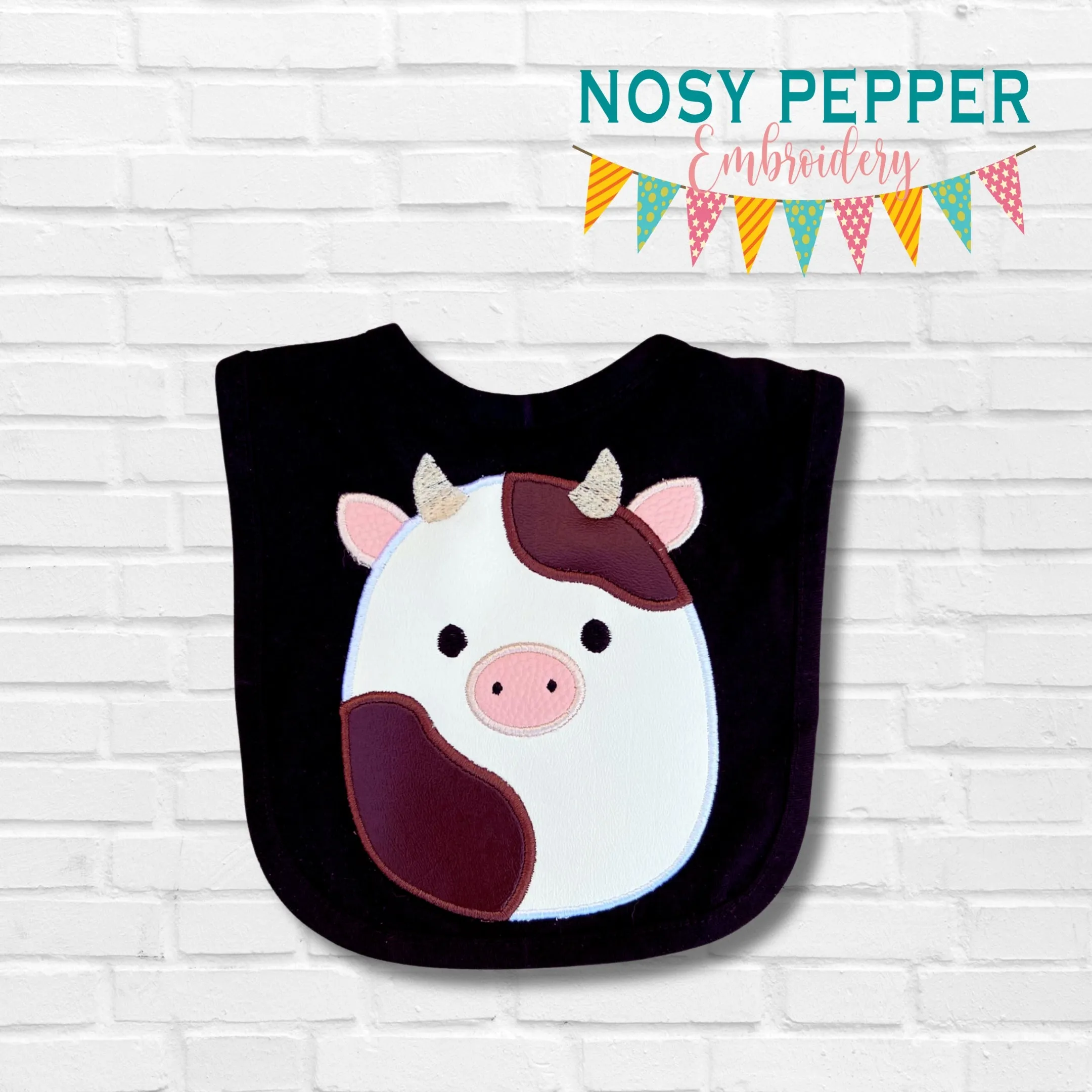 Cow Squishy Applique machine embroidery design (5 sizes included) DIGITAL DOWNLOAD
