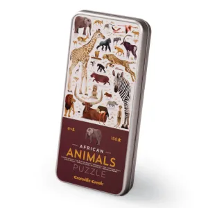 Crocodile Creek - African Animals Puzzle Tin | 150Pcs