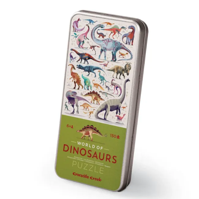 Crocodile Creek - World Of Dinosaurs Puzzle Tin | 150Pcs
