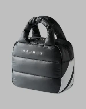 CRONOS WOMEN QUILTED MINI TOTE BAG【BLACK】