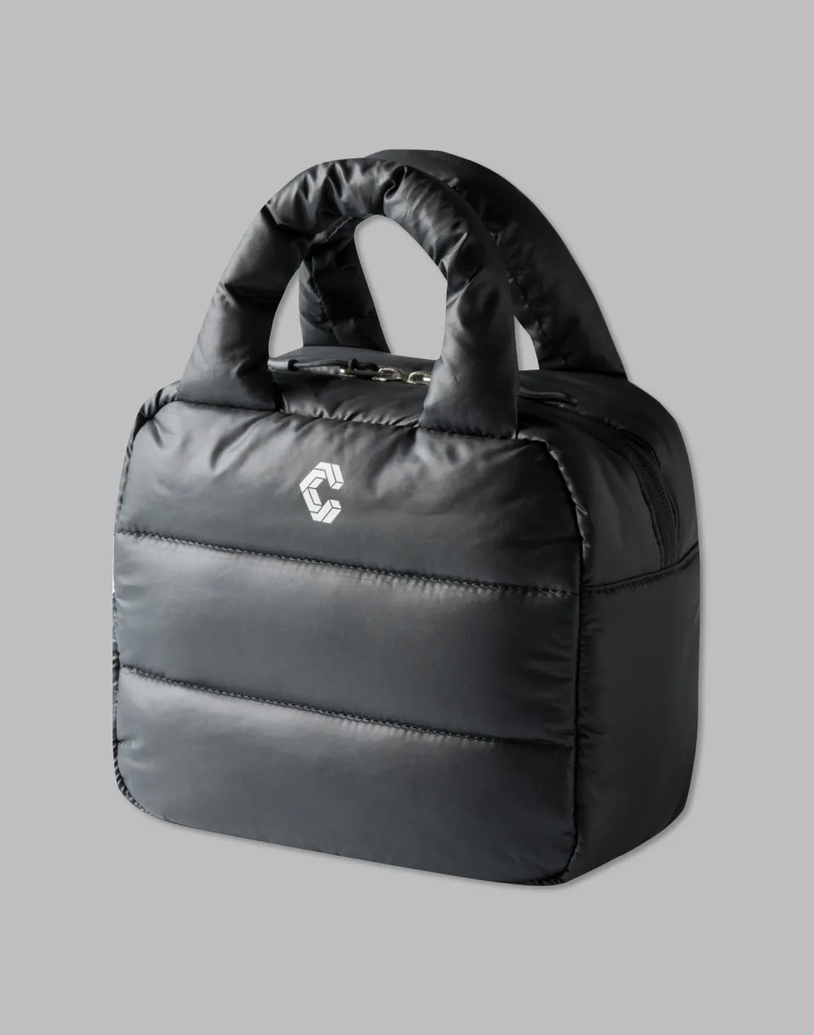 CRONOS WOMEN QUILTED MINI TOTE BAG【BLACK】
