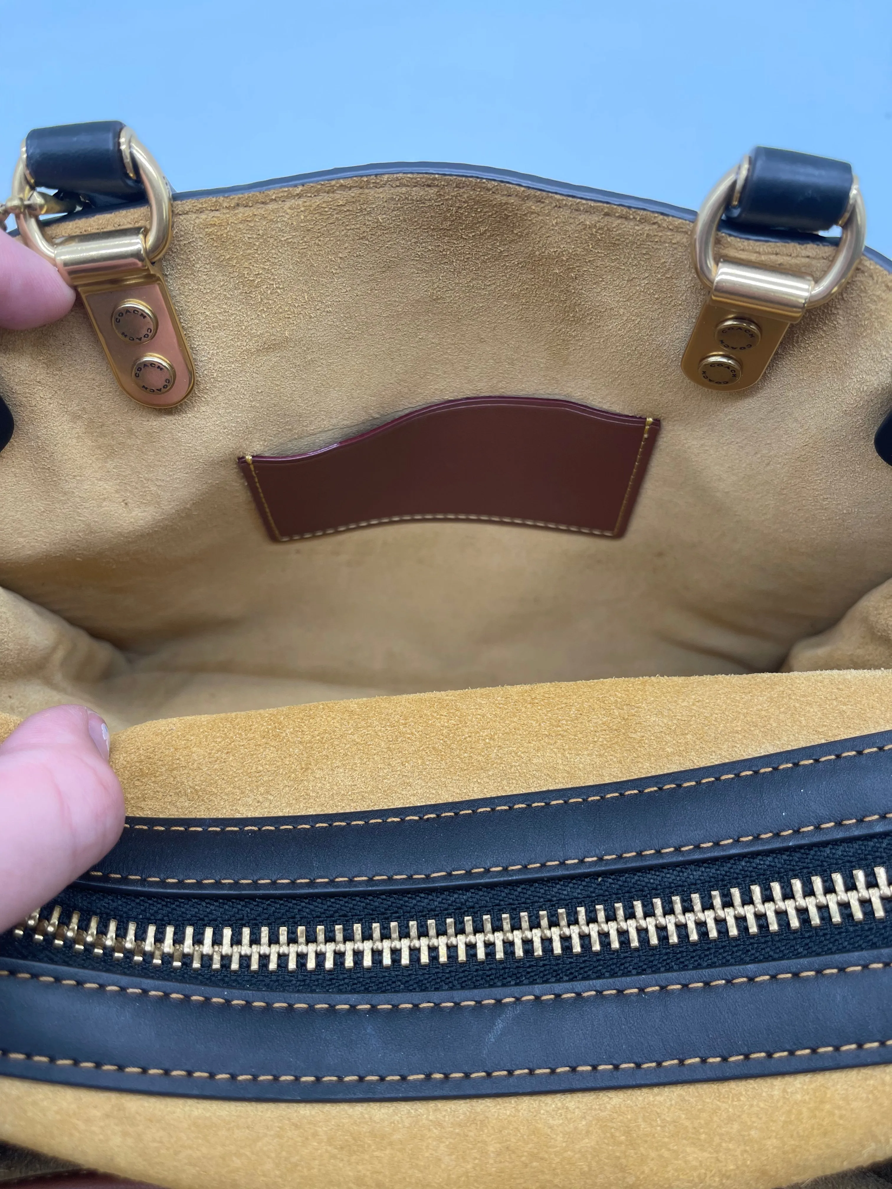 Crossbody Designer By Coach, Size: Medium