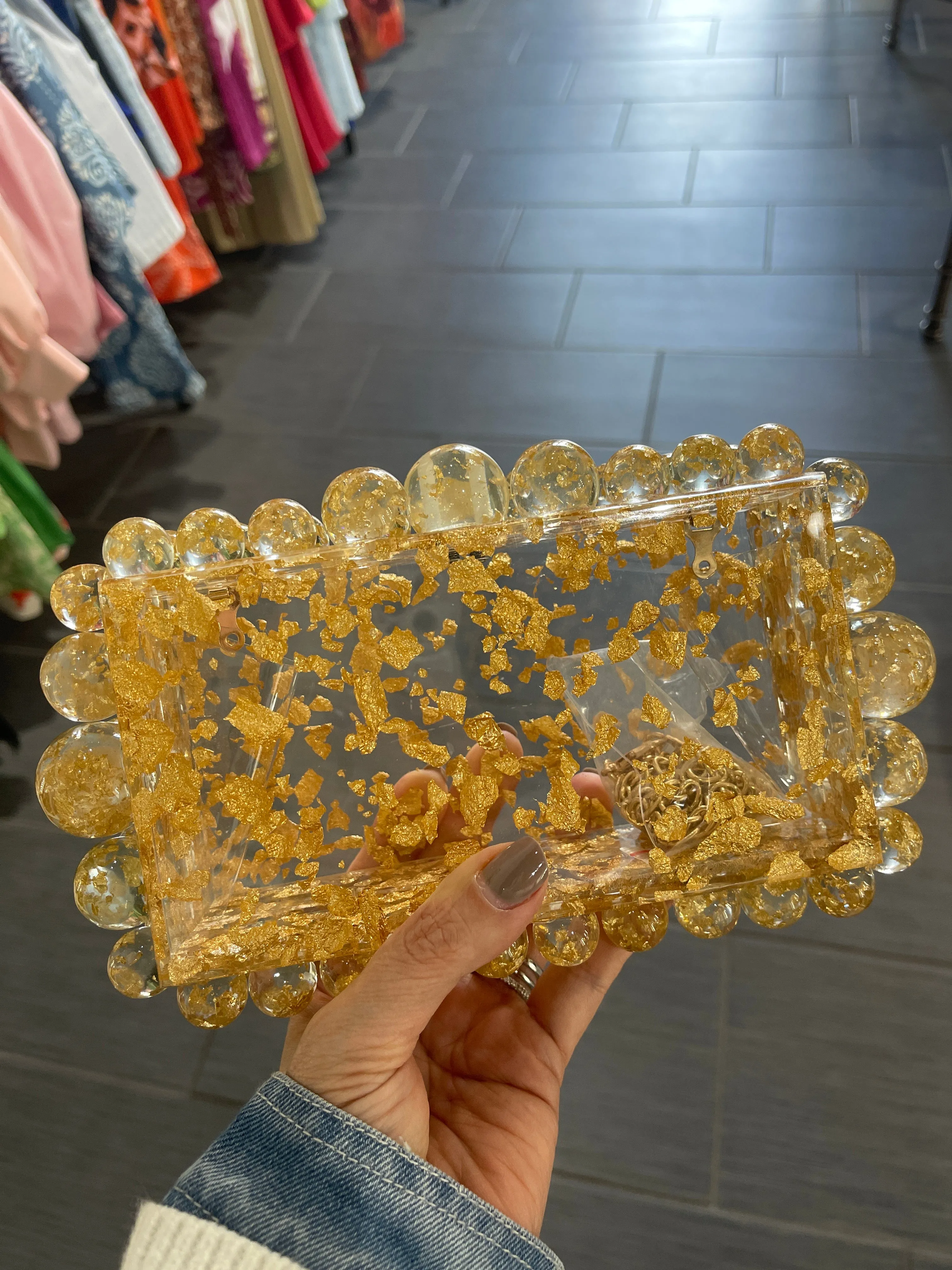 Cult Beaded Clutch