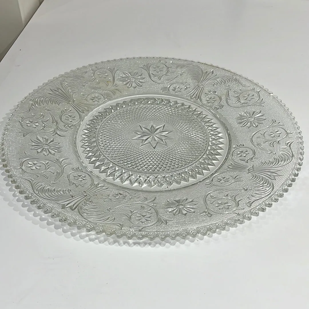 Cut Glass Large Platter