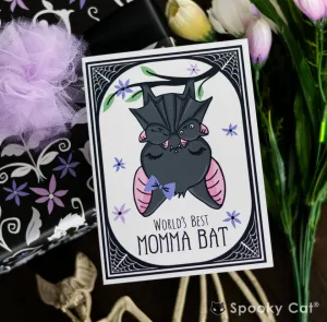 Cute Bat Mother’s Day Card