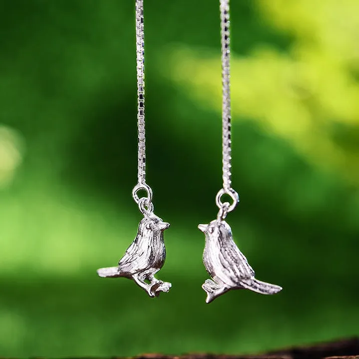 Cute Bird Drop Earrings