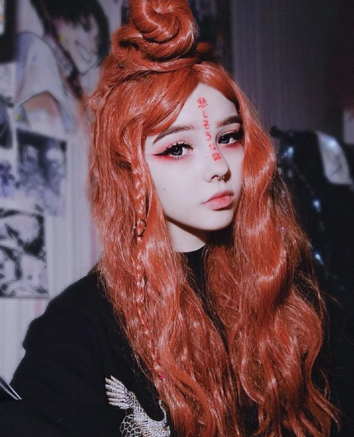 Cute blonde wig KF7611