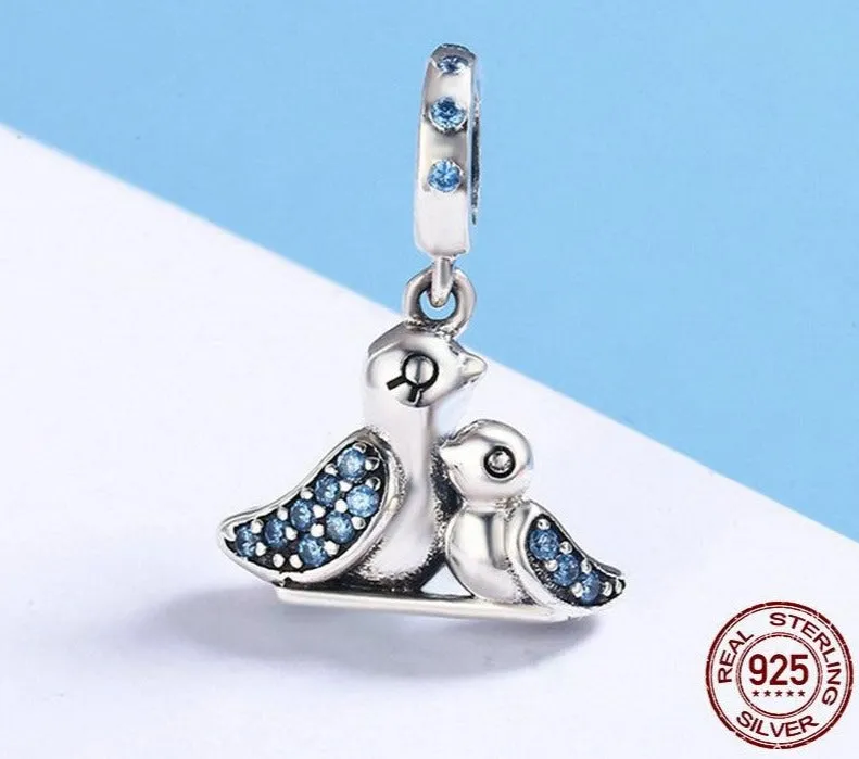Cute Blue Bird Charm