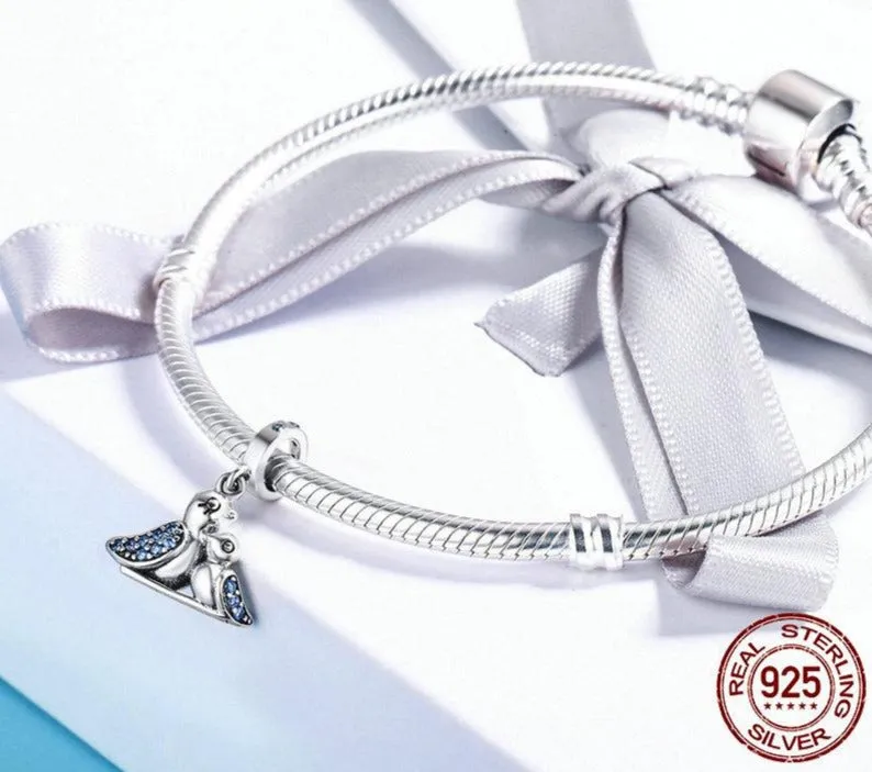 Cute Blue Bird Charm