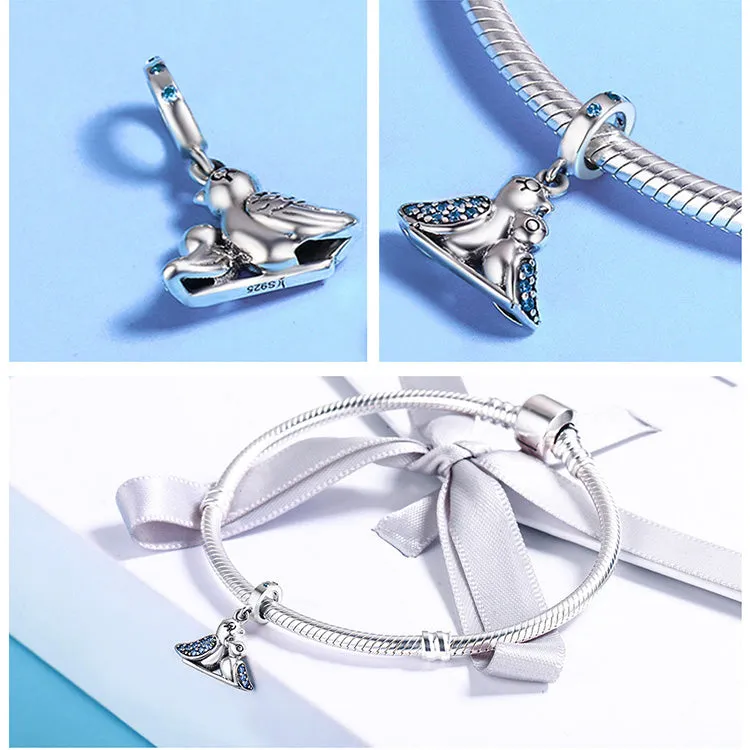 Cute Blue Bird Charm