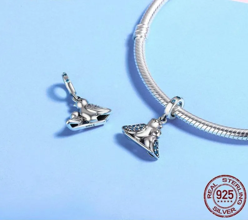Cute Blue Bird Charm