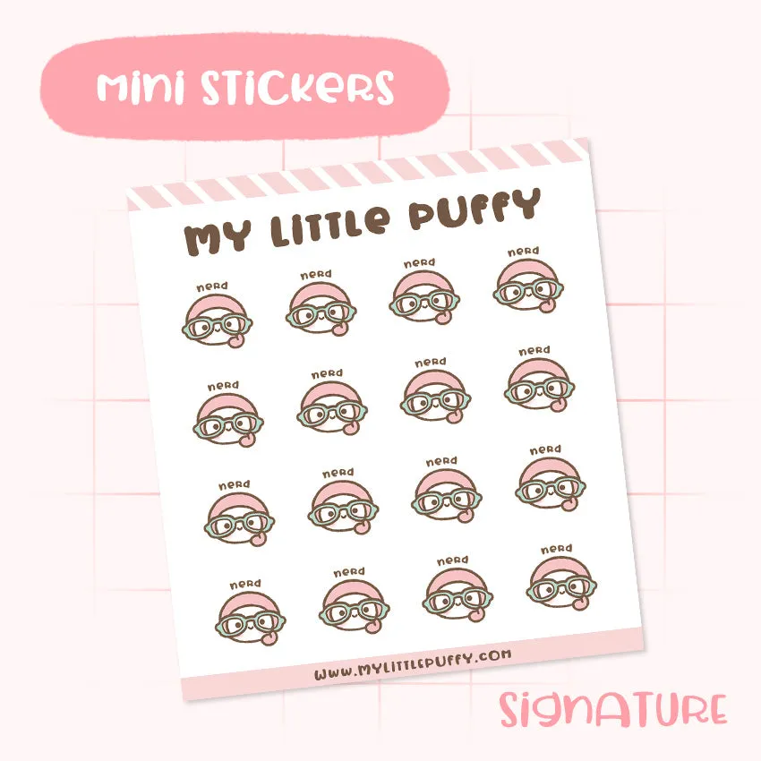 Cute Book Nerd Planner Sticker