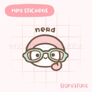 Cute Book Nerd Planner Sticker