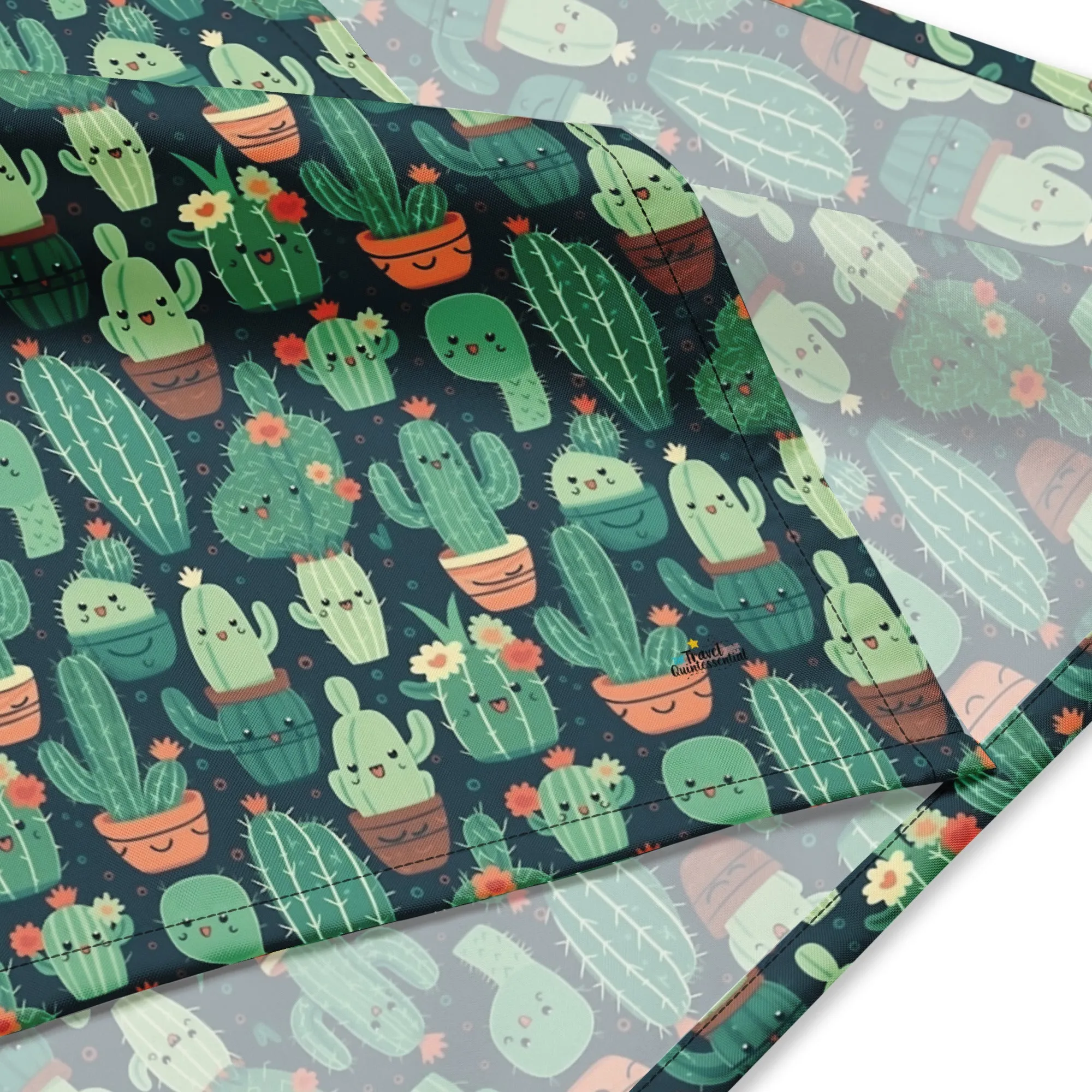 Cute Cactus Cartoon Digital Art SETC001 (Tileable)