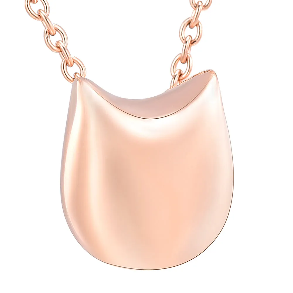 Cute Cat Cremation Necklace